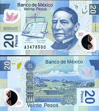 *20 mexických pesos Mexiko 2006-16, polymer P122 UNC - Kliknutím na obrázok zatvorte -